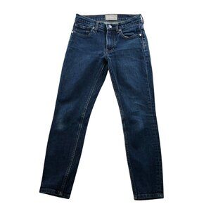 Everlane Womens Jeans Size 25 Skinny Mid Rise Ankle Blue Denim Casual Classic